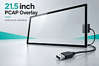 PCAP Touch Overlay 21.5 inch with Anti-Glare Cover Glass (USB) PCAP Touch Overlay 21.5 inch with Anti-Glare Cover Glass (USB)