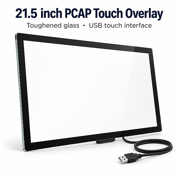 PCAP Touch Overlay 21.5 inch with Anti-Glare Cover Glass (USB) PCAP Touch Overlay 21.5 inch with Anti-Glare Cover Glass (USB)