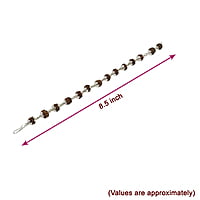 Silver Capped Rudraksha Bracelet