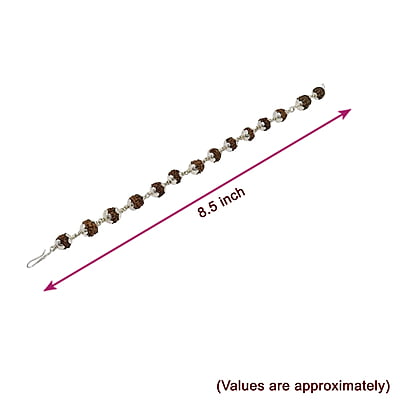 Silver Capped Rudraksha Bracelet Silver Capped Rudraksha Bracelet