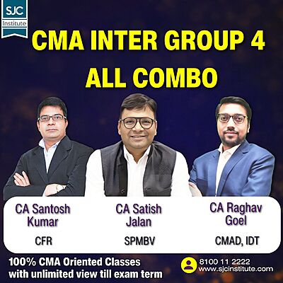 CMA Final Group 4 All Combo By CA Satish Jalan, CA Santosh Kumar, CA Raghav Goel