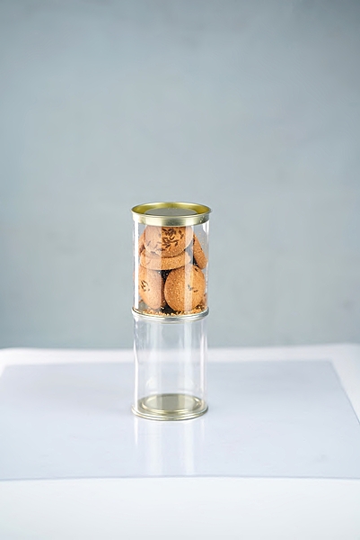 CLEAR TIN JARS - 425 ML