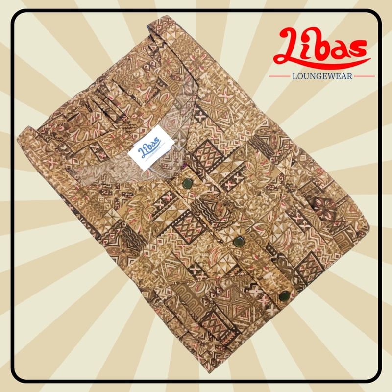 Taj Caramelo Soft Cotton Nighty With Floral Design All Over From Libas Loungewear - PS517 Taj Caramelo Soft Cotton Nighty With Floral Design All Over From Libas Loungewear - PS517