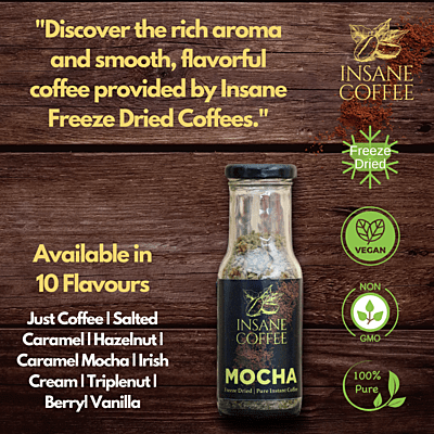 Insane Coffee Freeze Dried Mocha 50 Grams