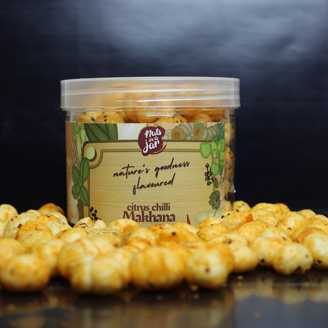 Gourmet citrus chilli Makhana 50 Grams Gourmet citrus chilli Makhana 50 Grams