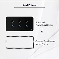D2Touch Steel Matte Metal Frame For 2M/4M/6M/8M Panel Frame for Acrylic Glossy, Matte & Glass Panels, Add As Accessories Per Panel