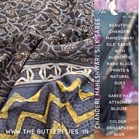 chanderi maheshwari silk saree ssgscds22573