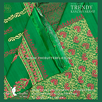 HAND PAINTED PURE KANCHIVARAM SOFT SILK SAREE CUSSSIL23503 HAND PAINTED PURE KANCHIVARAM SOFT SILK SAREE CUSSSIL23503