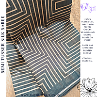 SEMI TUSSER SILK SAREE DCMSTSK23716 SEMI TUSSER SILK SAREE DCMSTSK23716