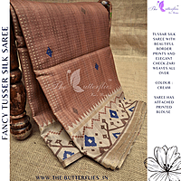 FANCY TUSSER SILK SAREE SFHSTUS24612