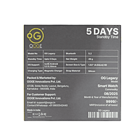 Oogy Legacy Smart Watch – Bluetooth Calling | Fitness Tracking | Touch Display | Daily Use