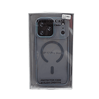 ZigDeal iPhone 17 Pro Max Transparent Case – Mood Indigo Accents | Slim Protection