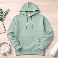 Unisex Sage Green Chill Graphic Printed Hoodie