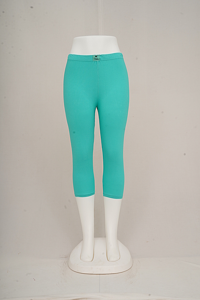Women Aqua Green Capri
