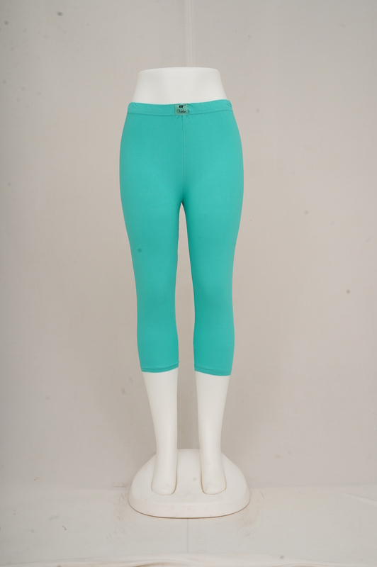 Women Aqua Green Capri