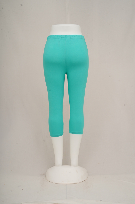 Women Aqua Green Capri