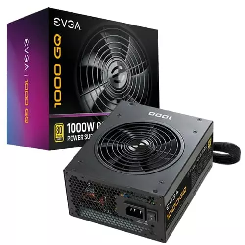 EVGA 1000 GQ 1000W Gold ATX 3.1 Semi-Modular PSU – 80 Plus Gold