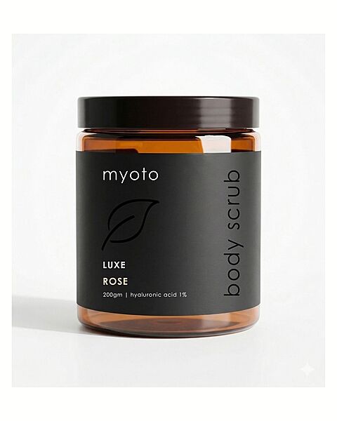 myoto luxe body scrub - rose & milk | 200gm