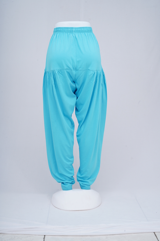 Women Aqua Blue Patiyala