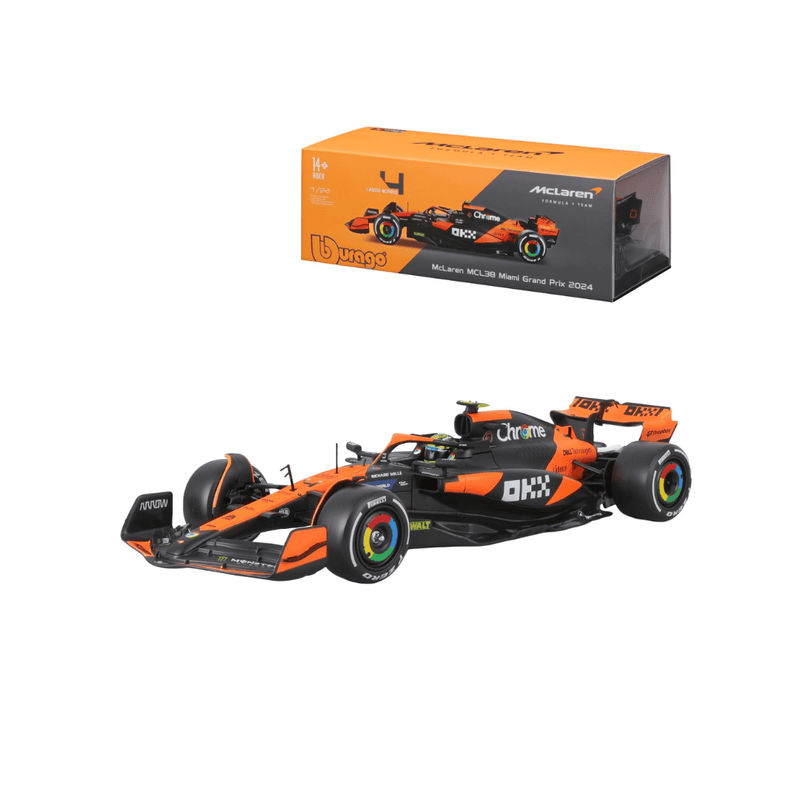 Mclaren MCL38 No.4 Lando Norris | With Pilot |  1:24 | Bburago