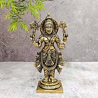 Brass Super Fine Dhanwantari - 7.5 inch Height | Auspicious Brass Dhanwantari Sculpture