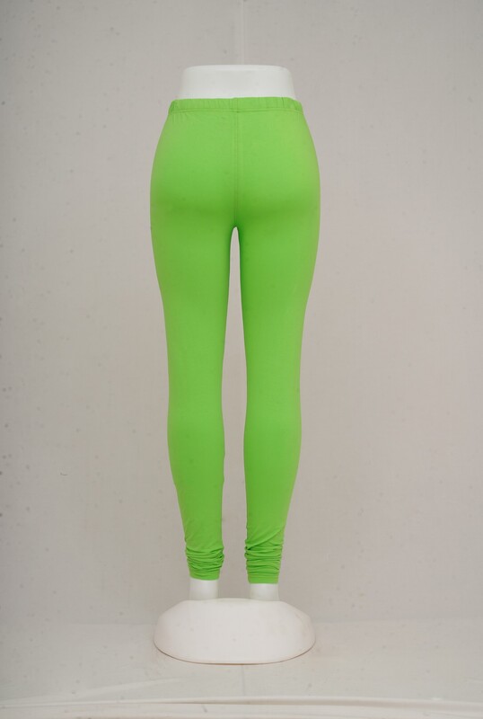 Women Light Green Churidhar Leggings