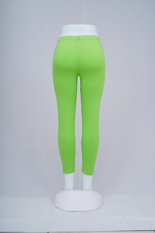 Women Light Green Ankle Leggings