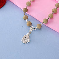 Silver Thulasi Ayyappan Mala–Sacred Tulasi Beads for Ayyappa