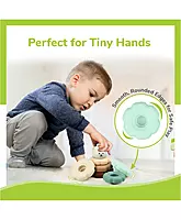 R For Rabbit - Orapple Teddy Stacker Toy - Grey Teddy