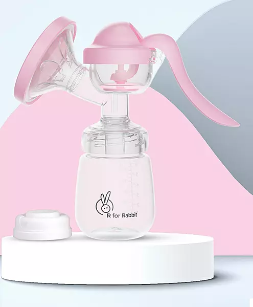 R For Rabbit - First feed- Breast pump - Pink