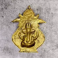 Brass Super Fine Kalash Ganesh Wall Hanging - 10.3 inch Height | Divine Brass Kalash Wall Decor with Ganesh