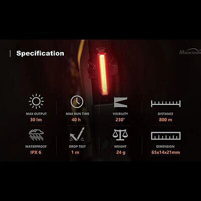 magicshine rear light see me 30L (SEEMEE30TL)