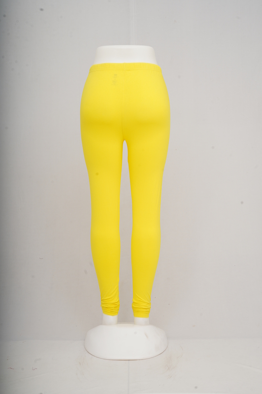 Women Bright Yellow Churidhar Leggings