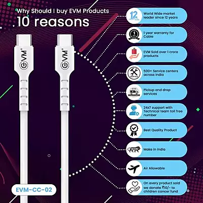 CABLE EVM TYPE-C TO TYPE-C CC-02