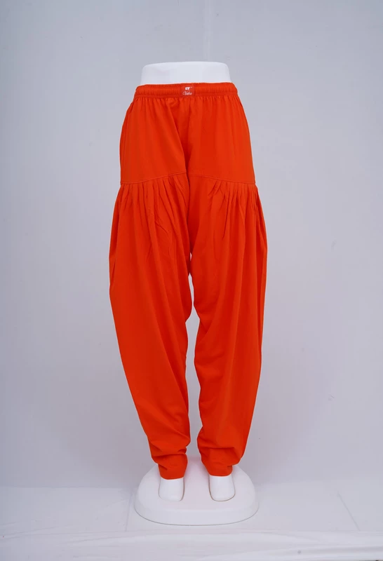 Women Red Orange Patiyala