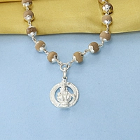 Silver Thulasi Ayyappan Mala–Sacred Tulasi Beads for Ayyappa