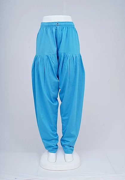 Women Bright Blue Patiyala