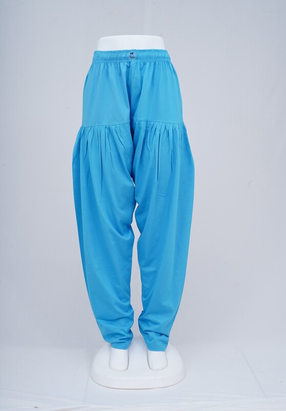 Women Bright Blue Patiyala