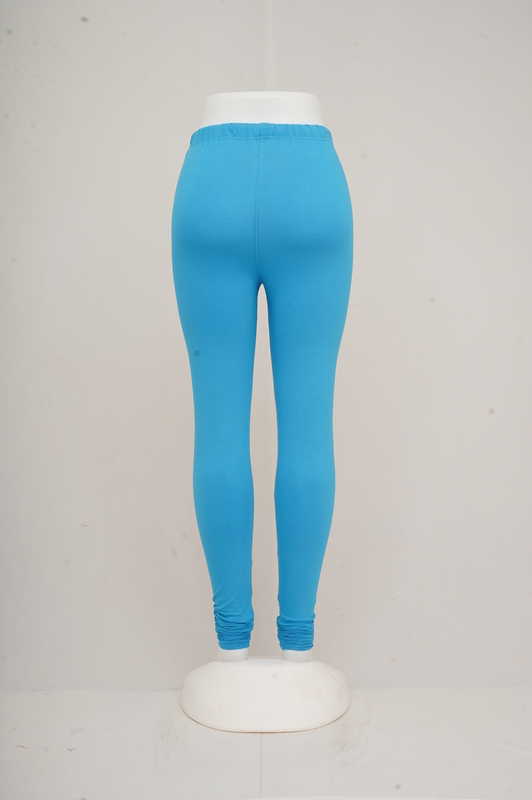 Women Bright Blue Churidhar Leggings