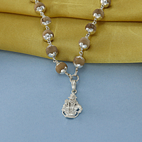 Silver Thulasi Ayyappan Mala–Sacred Tulasi Beads for Ayyappa