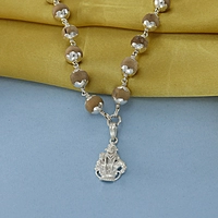 Silver Thulasi Ayyappan Mala–Sacred Tulasi Beads for Ayyappa