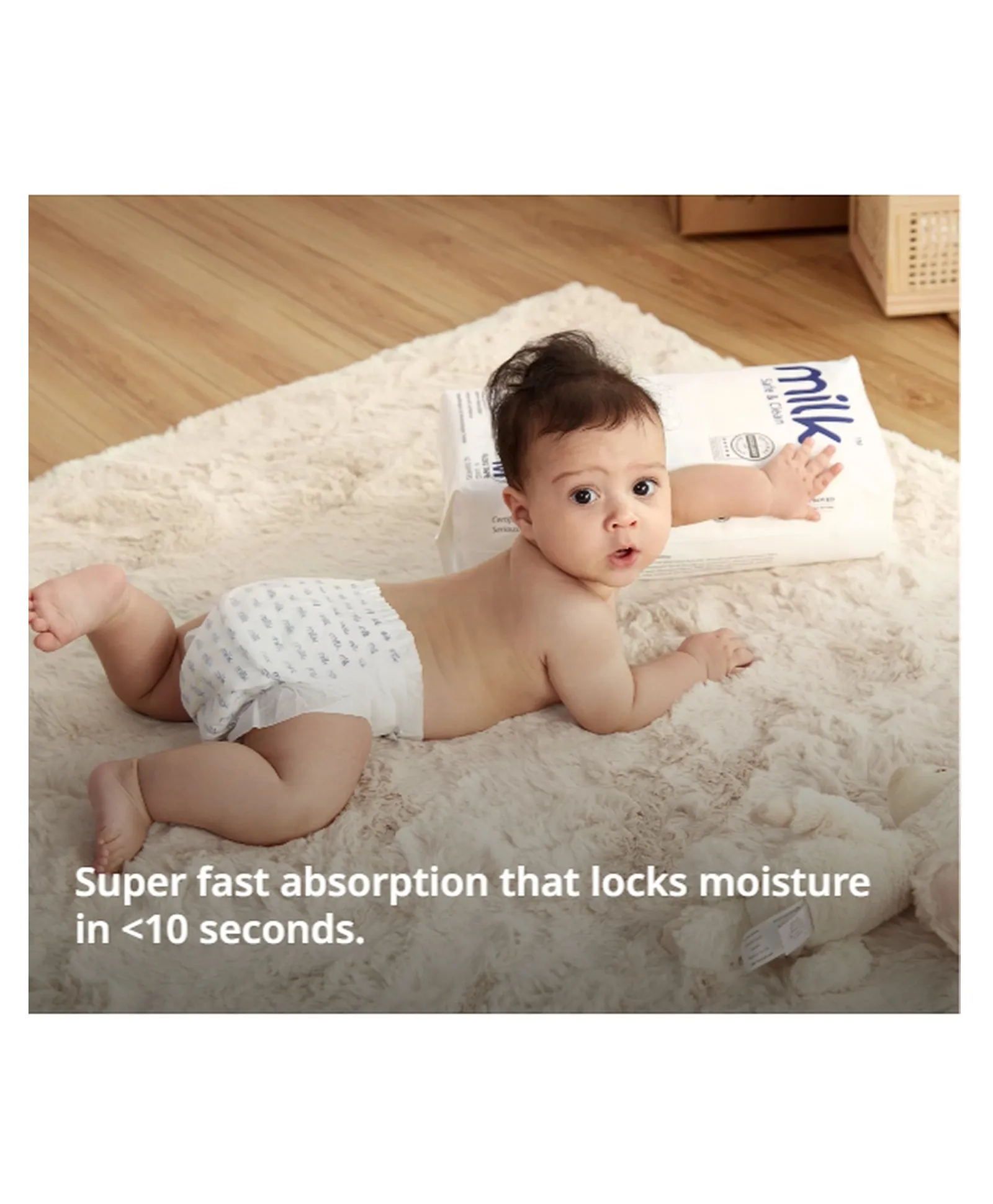 Milk Baby Diapers Flexi Tape Size L - 36 pcs