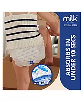 Milk Baby Diaper Yoga Pants, Size M - 42 Pcs