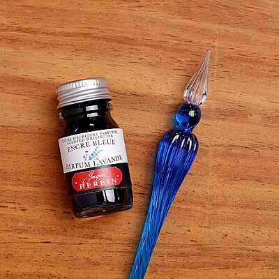 Jacques Herbin Straight Glass Pen, 16cm