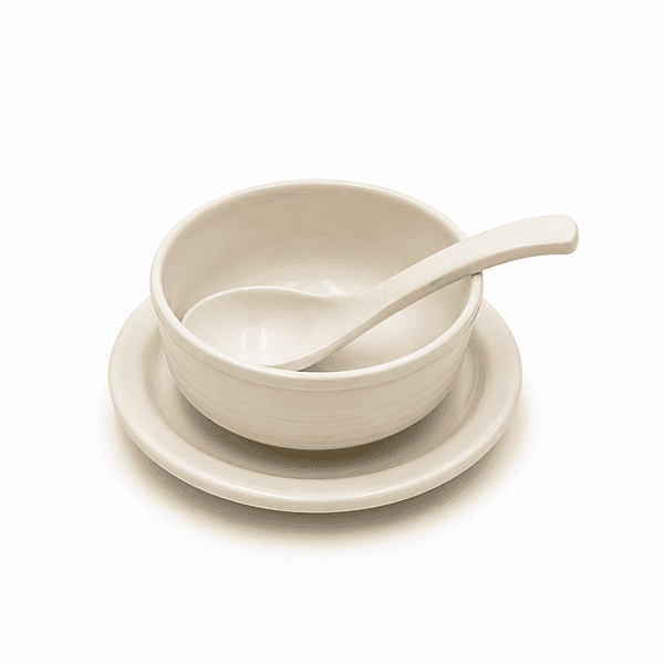 MELAMINE SOUP SET 3 IN 1 WHITE