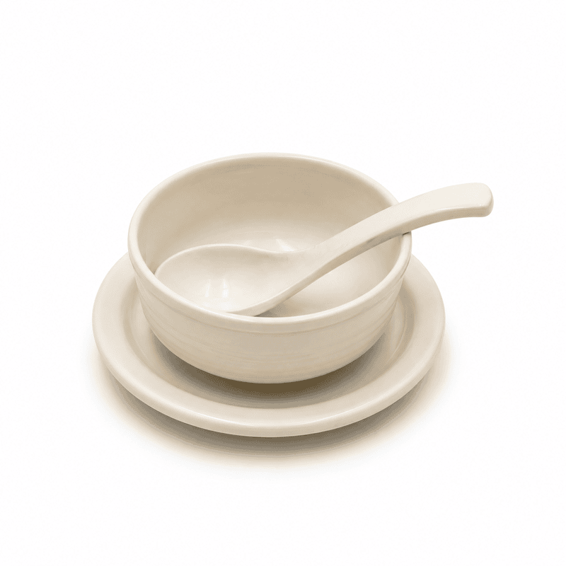 MELAMINE SOUP SET 3 IN 1 WHITE