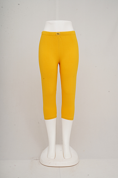 Women Yolk Yellow Capri