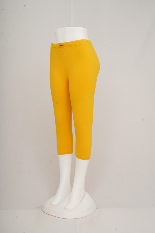 Women Yolk Yellow Capri