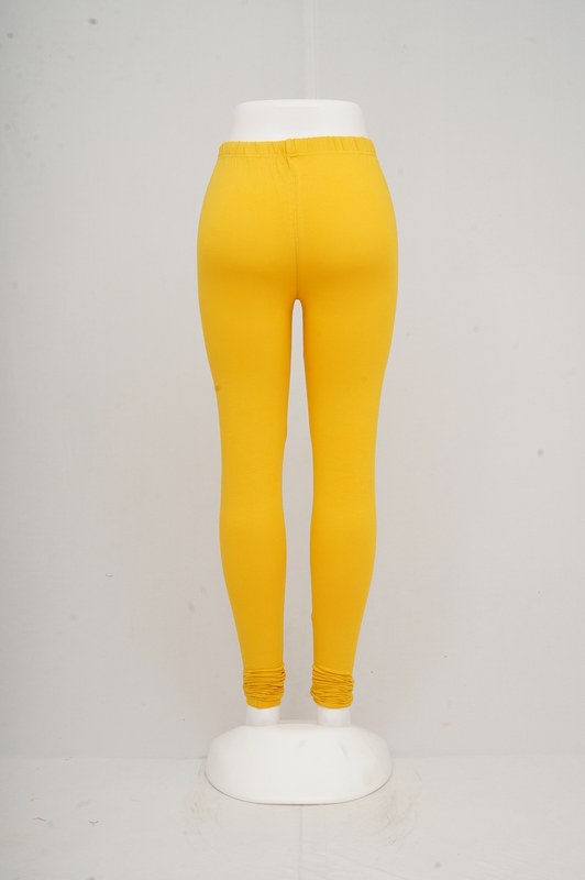 Women Yolk Yellow Churidhar Leggings