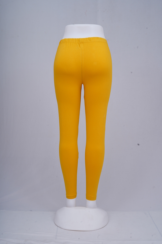 Women Yolk Yellow Ankle Leggings